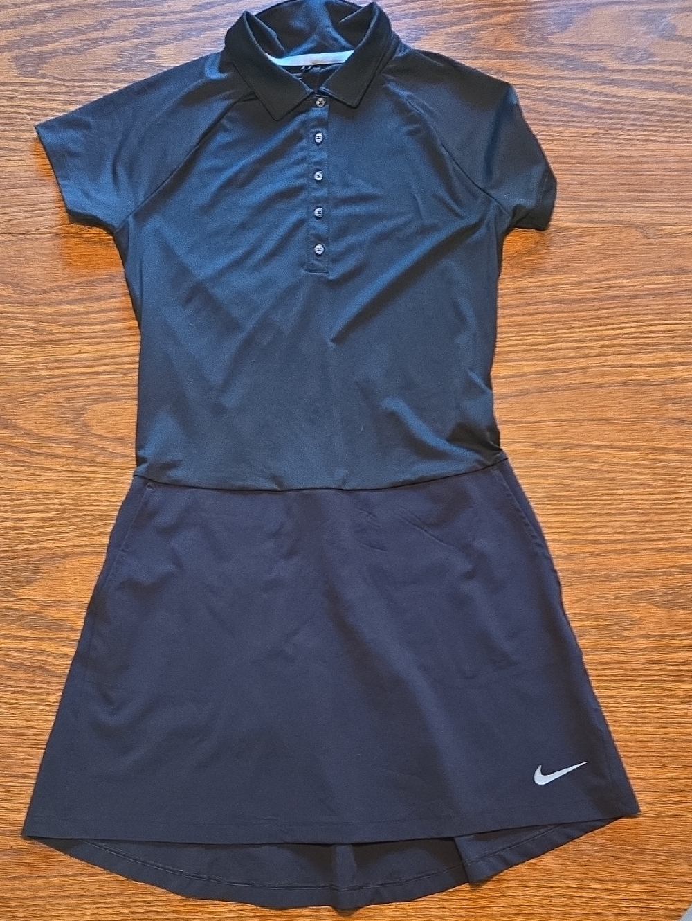 Nike Black Polo Golf Dress with Skirt